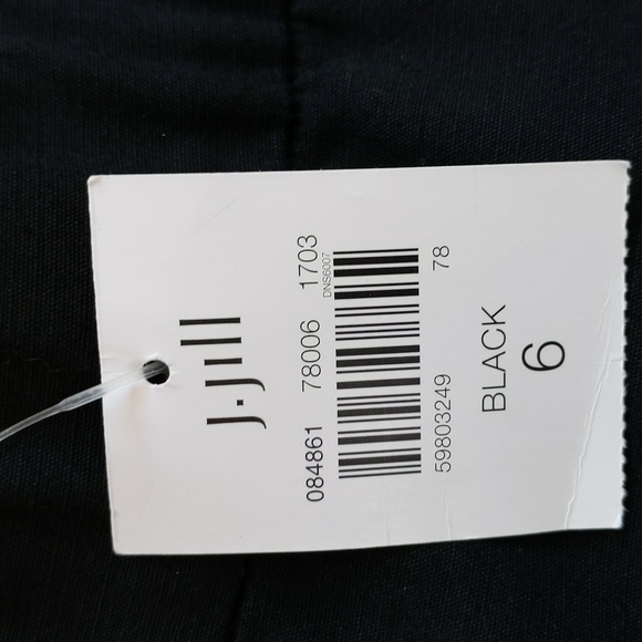 NEW J. Jill Stretch Pants 6 Black - Picture 4 of 14